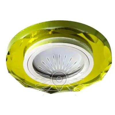 Світильник MR16  ST153 жовте скло хром 2506 Lemanso
