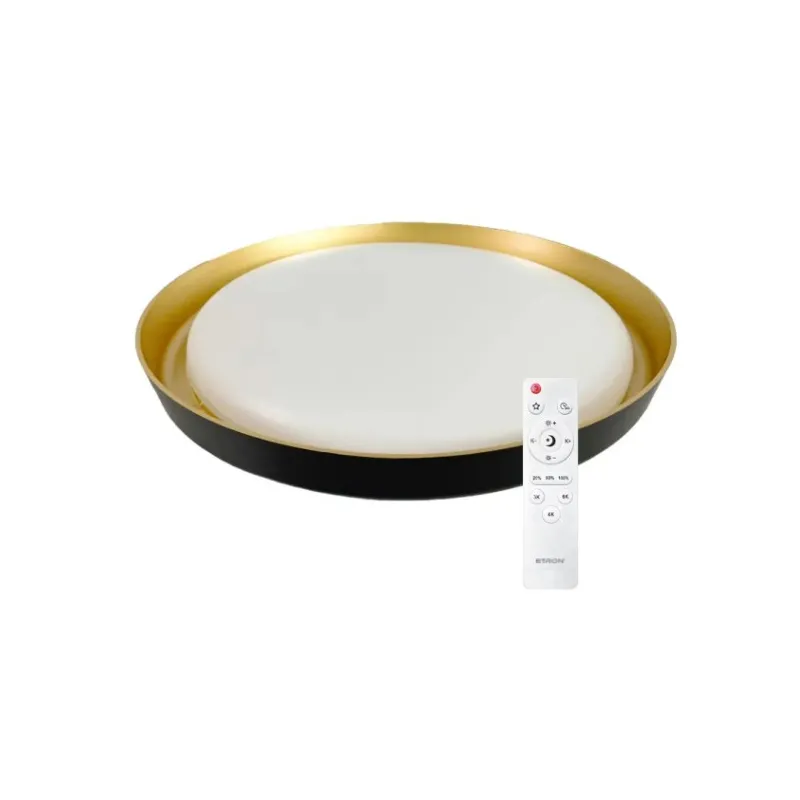 Світильник накладний SMART 2001 - ESP - 1 ARRIVAL 45 Вт, 3000/4000/6500К, 3150 Лм, 43 см  gold/black 20714 ETRON 