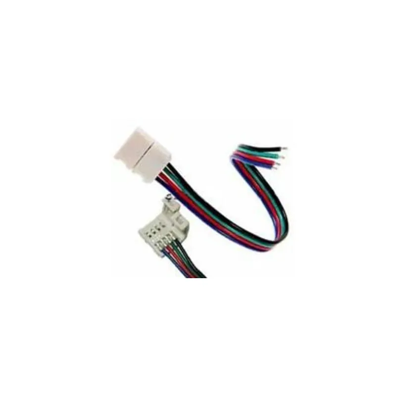 З'єднувач для світлодіодної стрічки  RGB провід + 1 затискач 5050 Lemanso 