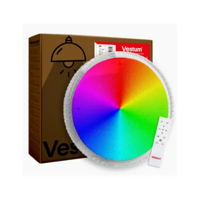 Світильник накладний SMART CRYSTAL зоряне небо 60 Вт RGB, 5600 Лм, 39,5 см 91069 Vestum