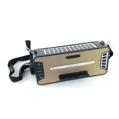 Радіо Golon RX-S2618BTS,  акк 18650, ліхтарик, сонячна батарея, зарядка USB 785