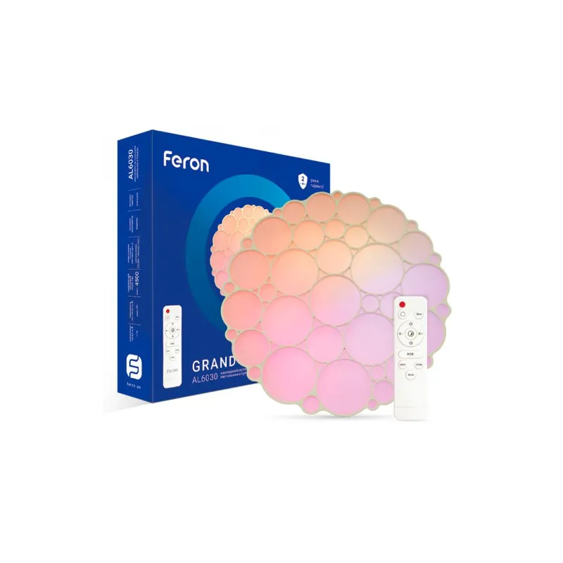 Світильник накладний SMART Al 6030 60 Вт  RGB, 4500 Лм, 50 см 0543 Feron 