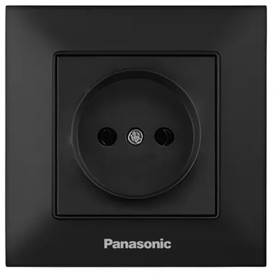 Розетка Arkedia Slim одинарна  чорна 1121 Panasonic