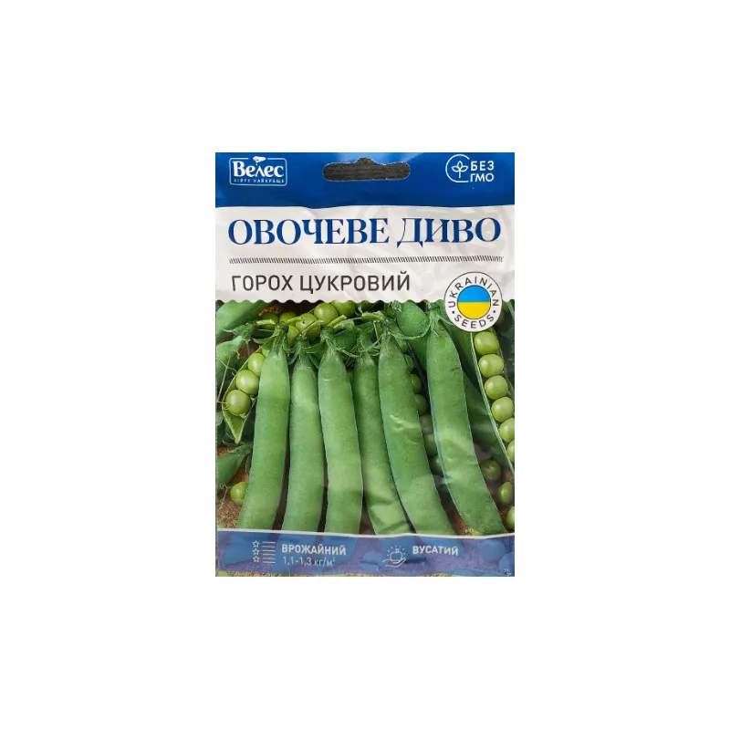 Горох цукровий Овочеве диво 40 г 3121 Велес 