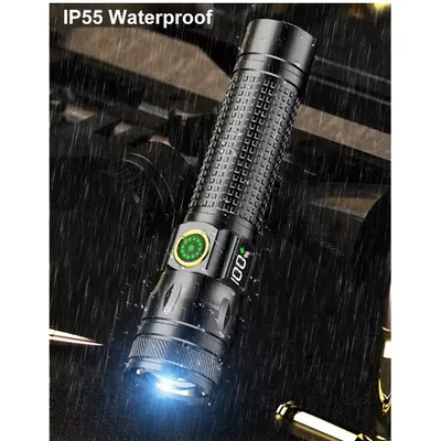 Ліхтар акумуляторний 1136-WHITE LASER PM10-TG 1200 mAh, вбудований акумулятор, зарядка USB 9537