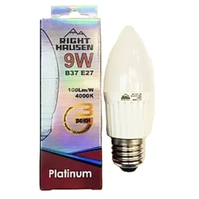 Лампа  світлодіодна свічка Platinum 9 Вт Е27 131 Right Hausen
