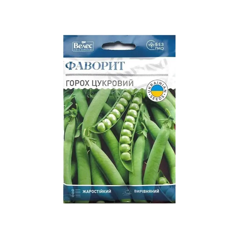Горох цукровий Фаворіт  40 г 4422 Велес 