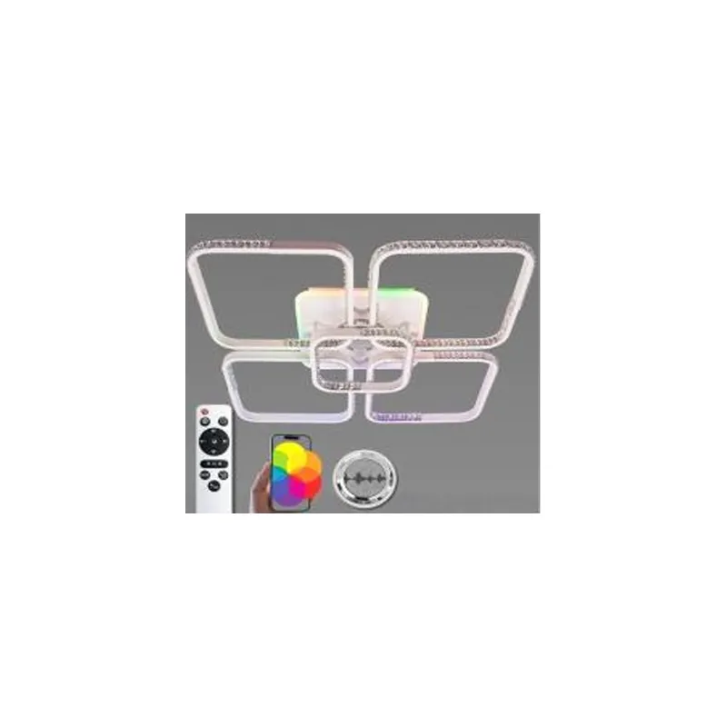 Люстра світлодіодна 96 Вт біла RGB + музична 1271/5 VALESO 