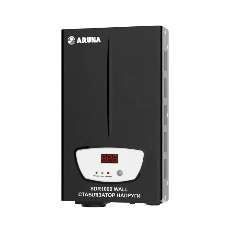 Стабілізатор напруги для котла та холодильника ARUNA SDR 1000 WALL (600Вт) настінний, релейний, захист 220В п156 