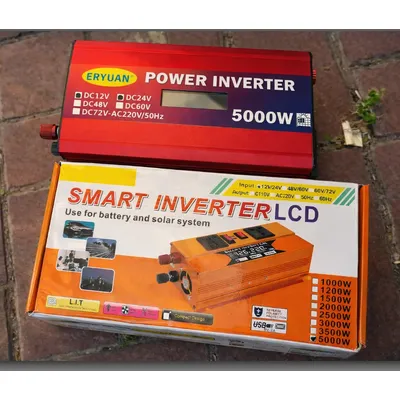 Інвертор з 12V/24V на 220V 5000W LCD SMART модифікована синусоїда п238