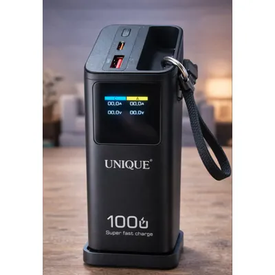 POWER BANK UNIQUE 60000mah  швидка зарядка LED-дисплей п283