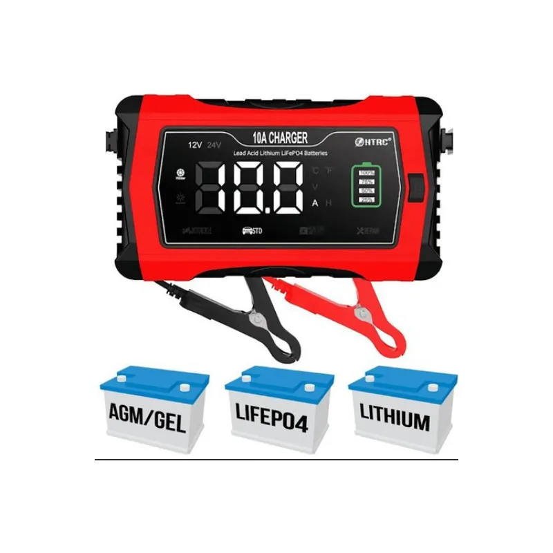 Зарядний пристрій HTRC 10A Charger 12V 24V для кислотних, гелевих, AGM та LiFePO4 10182 