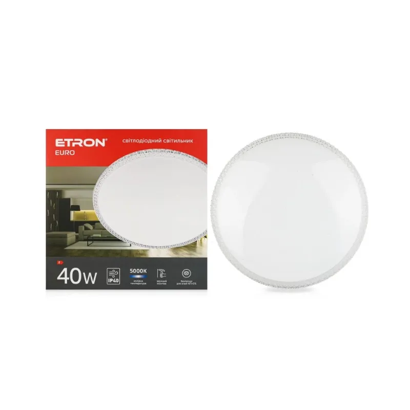 Світильник накладний 1- EIP - 755 40 Вт, 5000К П7087 ETRON 