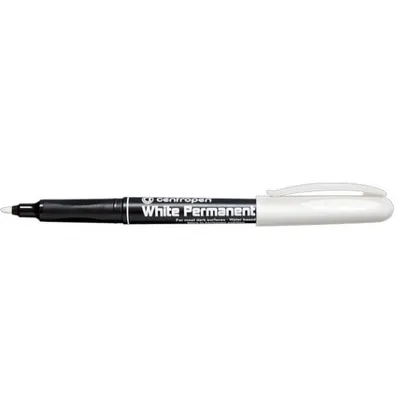 Маркер Centropen узкий белый 4904