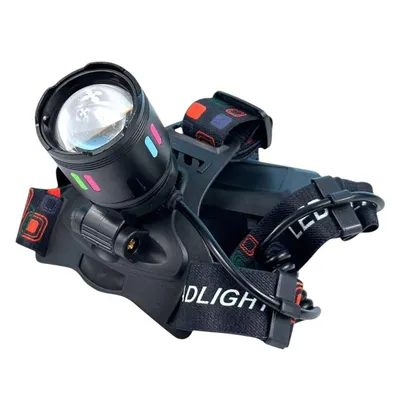 Ліхтар налобний AR-8087-TG 1 режим, 2*18650, зарядка USB 6601