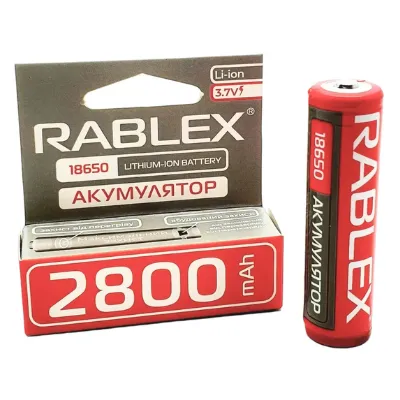 Акумулятор RABLEX - 18650 2800 mAh з захистом 4361