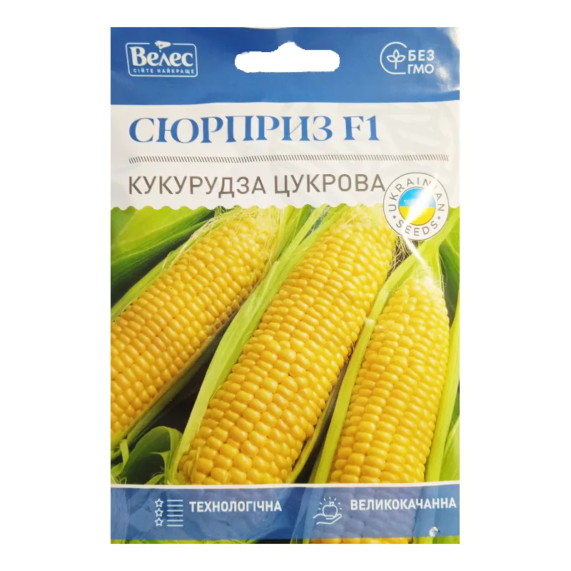 Кукурудза цукрова  Сюрприз  F1  15 г 3162 Велес 