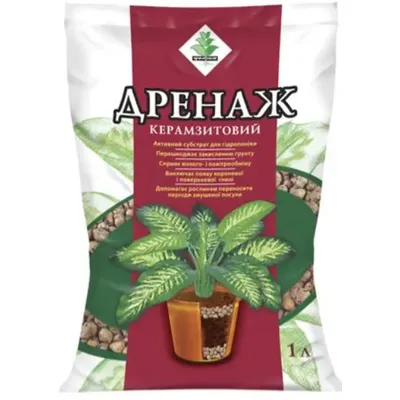 Дренаж керамзит  дрібний (5-10 мм) 1 літр 1235