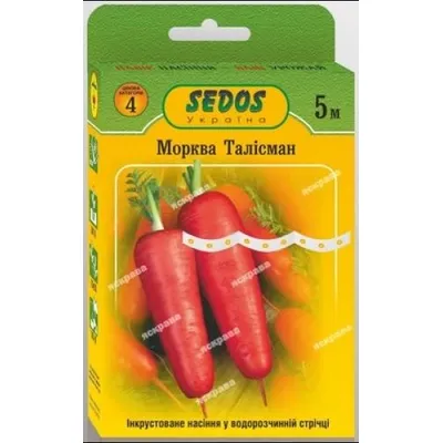 Морква Талісман  на стрічці 5 метрів SEDOS 00069