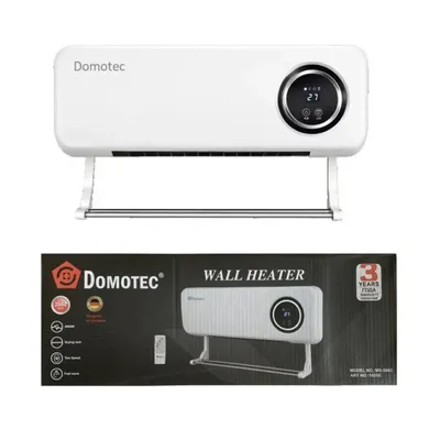 Обігрівач Настінний  Domotec MS-5963 1000/2000Вт з пультом і таймером, електрична дуйка з сушаркою для кімнати до 20 м² 10195