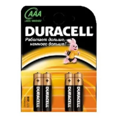 Батарейка мікропалець (ААА) лужна 63 Duracell
