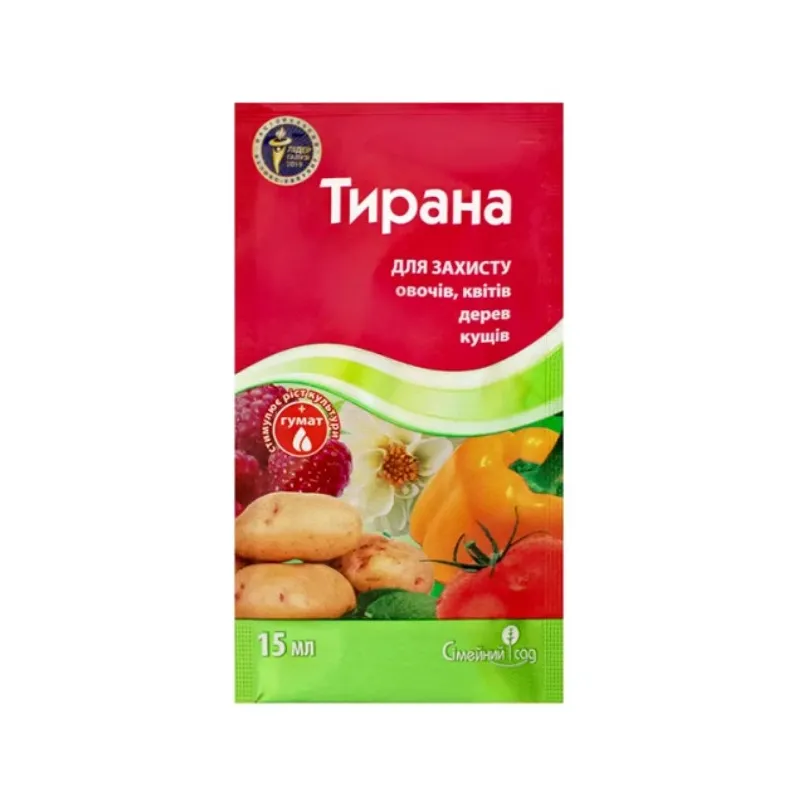 Протруйник Тирана інсектицид + фунгіцид 15мл 689 Сімейний сад 