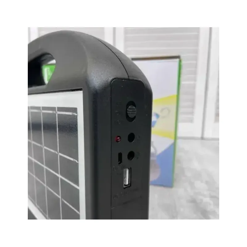 Ліхтар акумуляторний Портативна зарядна станція Cclamp CL-13 з сонячною панеллю на 2 лампочки з ліхтарем та Power Bank код 10174  - фото 1