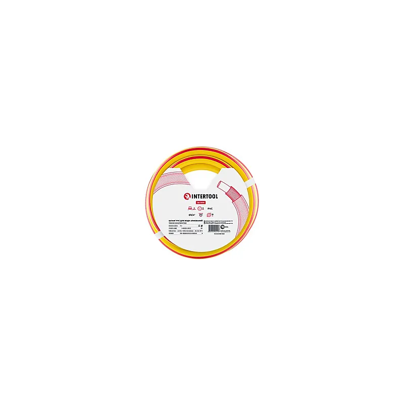 Шланг для поливу GE-4041 3/4 10 метрів тришаровий армований 6812 INTERTOOL 