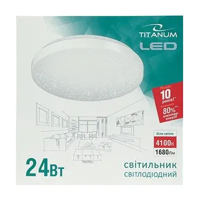 Світильник накладний Зоряне небо 24 Вт, 5000К, 1800 Лм, 32,5 см 2385 Titanum