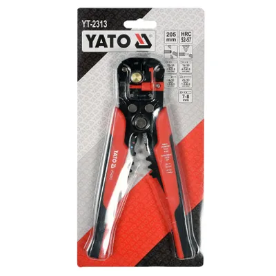 Кліщі для обтискання і зачистки проводів YT - 2313  205 мм 23130 YATO