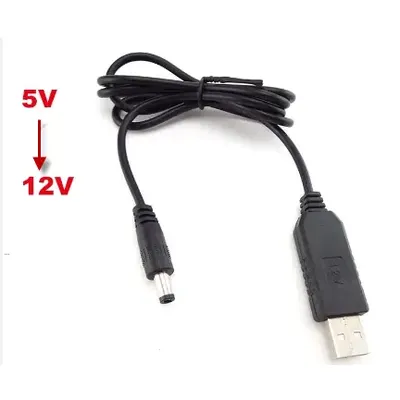 USB кабель 12 В для підключення роутера до повербанку, DC 5.5x2.1 мм 6170 Biom