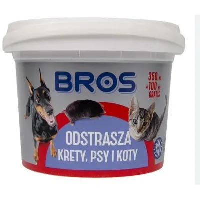 BROS відлякувач кротів, собак та котів гранули 450мл 0765
