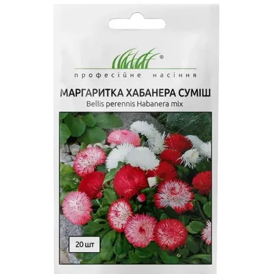 Проф насіння Маргаритка(стокротка) Хабанера суміш 20шт. 10419
