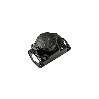 Колодка 1  гніздо с заземленням 2Р+Е, з  кришкою, каучук IP44 8822 Lezard