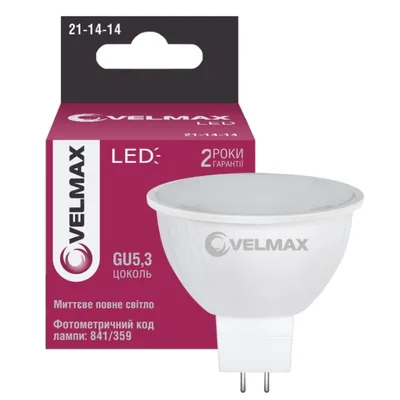Лампа  світлодіодна MR16 220В  4 Вт 424 VELMAX