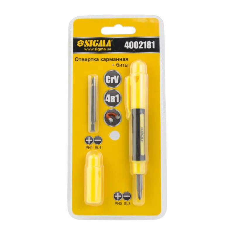 Викрутка кишенькова 4 в 1 5567 Master Tool 