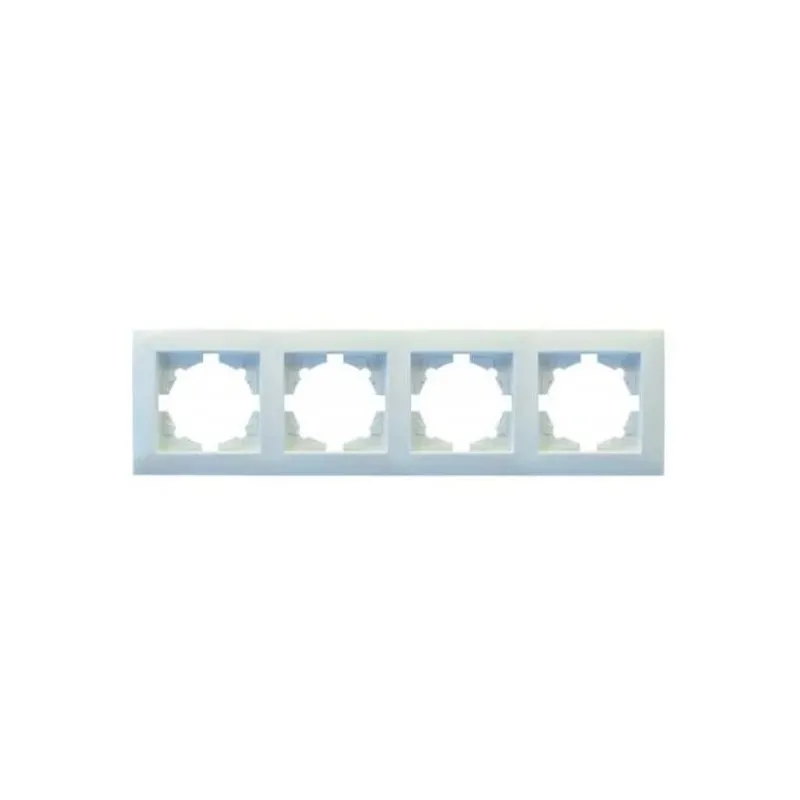 Рамка Velena на 4 горизонтальна  біла 5655 Right Hausen 