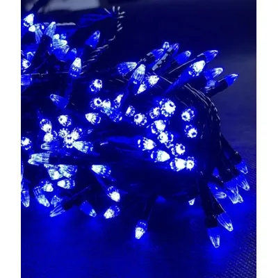 Гірлянда Ялинка 200LED 16 м чорний провід синя 2485