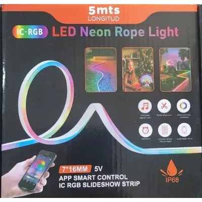 Світлодіодна стрічка 5 метрів з пультом NEON USB 765