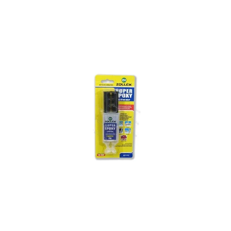 Клей епоксідний  шприц ZOLLEX  35гр 6564 