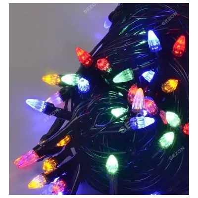 Гірлянда Ялинка  200LED  16 м чорний провід кольорова  2564