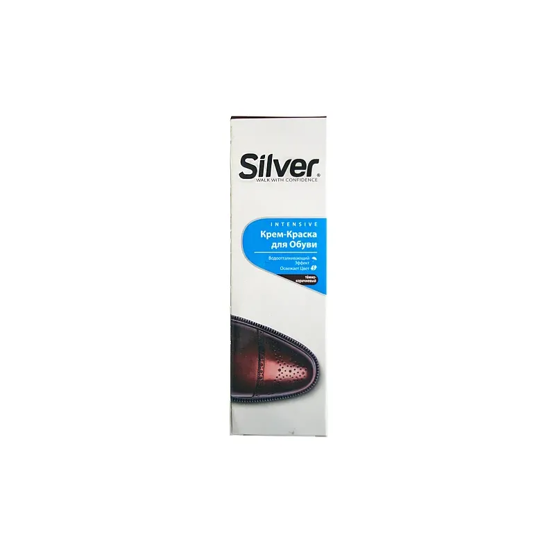 Крем фарба для взуття темно коричнева  Silver  75 мл 0280 