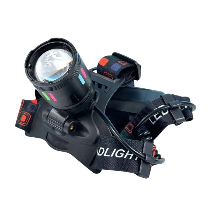 Ліхтар налобний AR-8087-TG 1 режим, 2*18650, зарядка USB 6601 