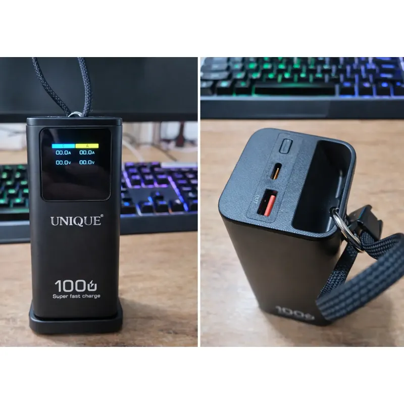 POWER BANK UNIQUE 60000mah  швидка зарядка LED-дисплей п283  - фото 1