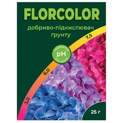 Добриво - підкислювач грунту FLORCOLOR 25 г 5480