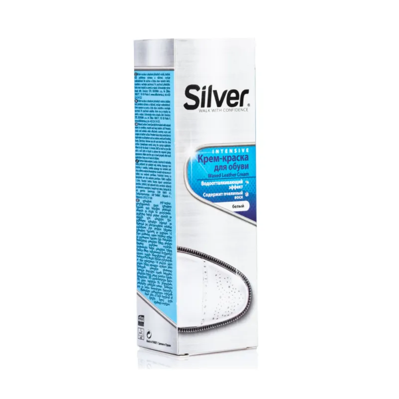 Крем фарба для взуття біла  Silver  75 мл 0282 