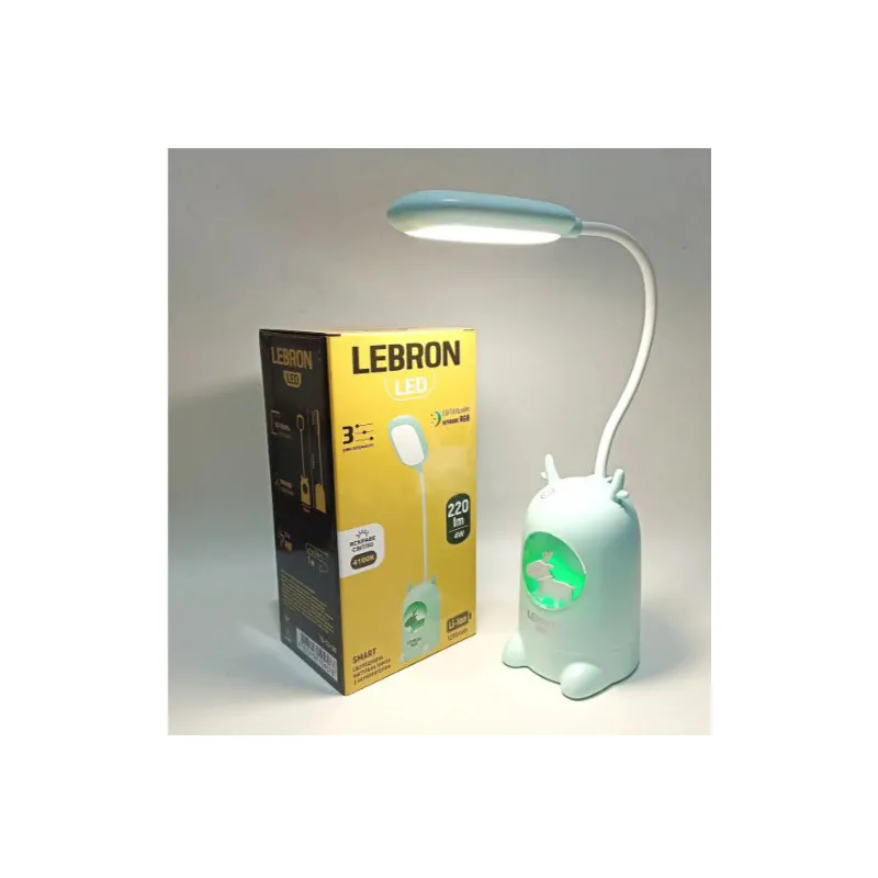 Світильник світлодіодний з акумулятором 4 Вт+ нічник RGB 15-13-58 LEBRON 