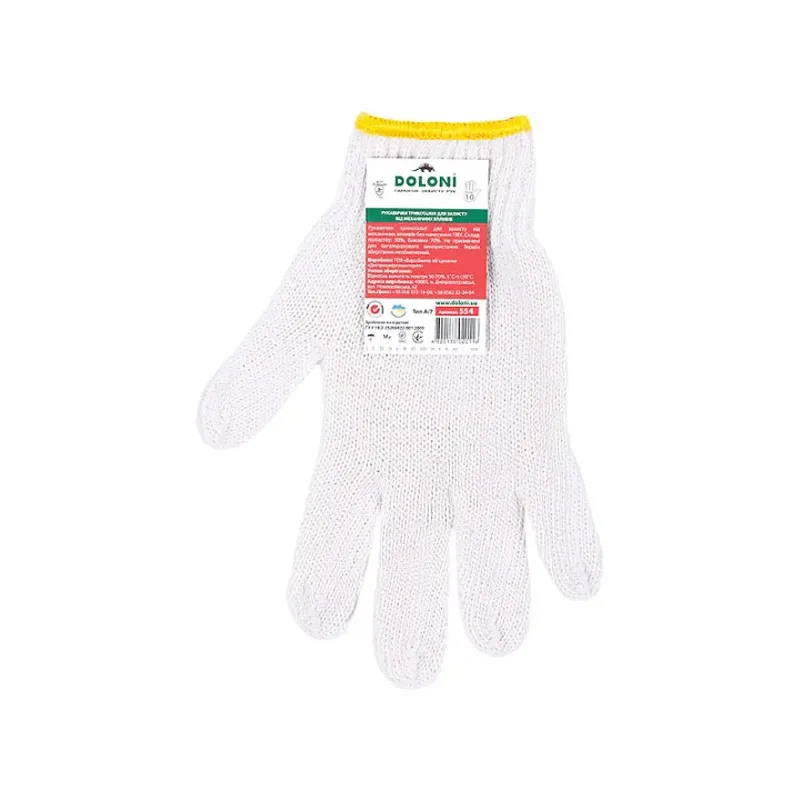 Рукавички 554  ДГК  без точки  ПВХ 2469 Doloni 