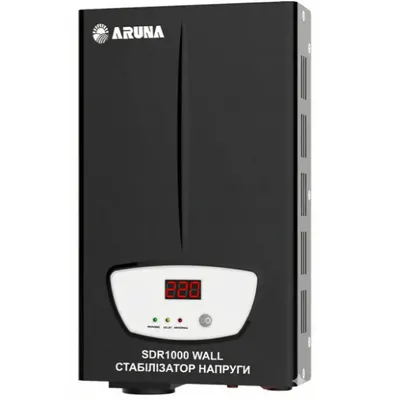 Стабілізатор напруги для котла та холодильника ARUNA SDR 1000 WALL (600Вт) настінний, релейний, захист 220В п156