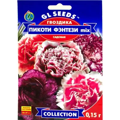 Гвоздика Пікоті  Фентезі mix  садова  0,15 гр 95156 GL SEEDS